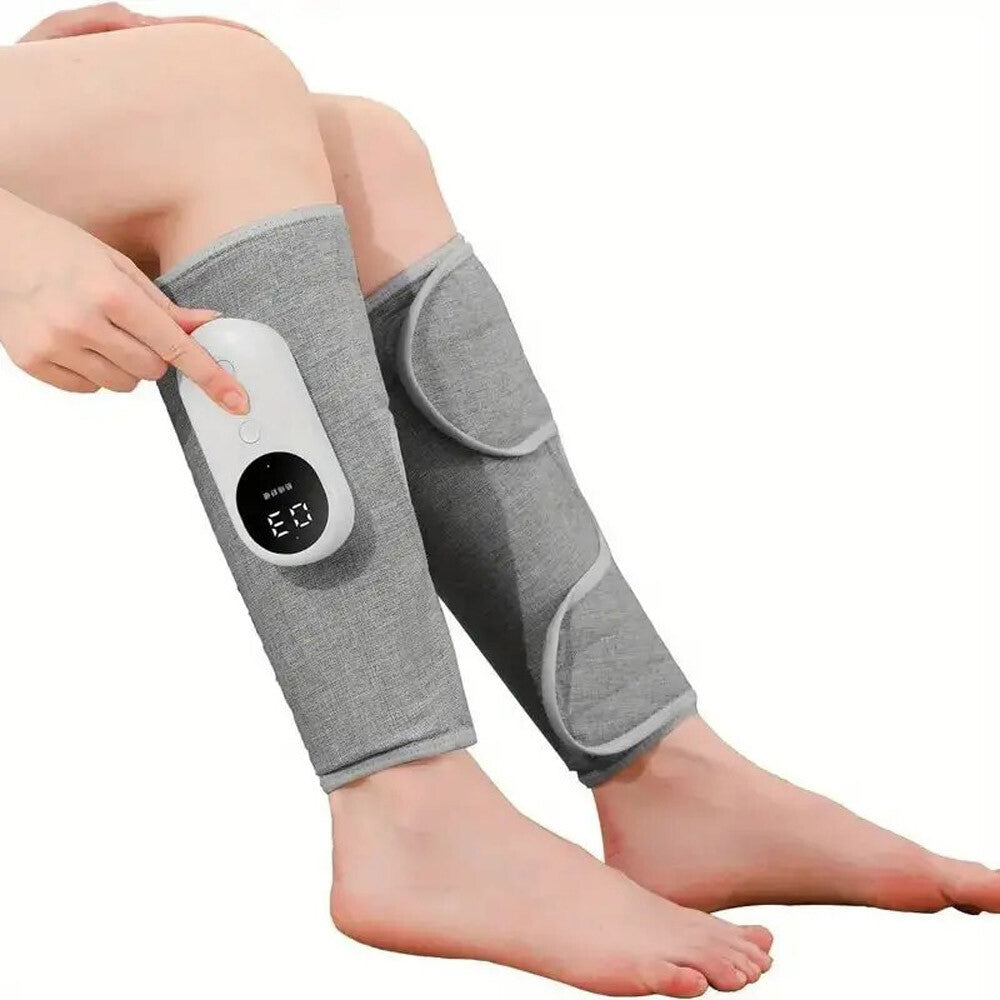 Leg Massager Cordless Calf Air Compression Massager W/ Heat Pain Relief 3 Modes